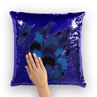 Australia Midnight Sequin Cushion Cover - Custom Camo Clothing - [new_brand] - [camo] - [camoflage] - [apparel] - [location] - [new_brand] - [custom] - [clothing]