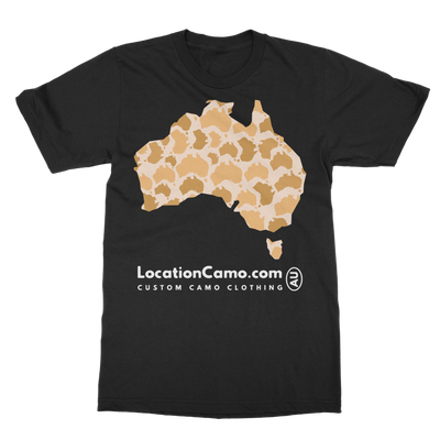 Australia Desert Classic Heavy Cotton Adult T-Shirt - Custom Camo Clothing - [new_brand] - [camo] - [camoflage] - [apparel] - [location] - [new_brand] - [custom] - [clothing]