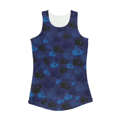 Canada Midnight Women Performance Tank Top - Custom Camo Clothing - [new_brand] - [camo] - [camoflage] - [apparel] - [location] - [new_brand] - [custom] - [clothing]