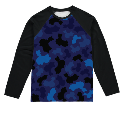 China Midnight Sublimation Baseball Long Sleeve T-Shirt - LocationCamo.com - [new_brand] - [camo] - [camoflage] - [apparel] - [location] - [new_brand] - [custom] - [clothing]