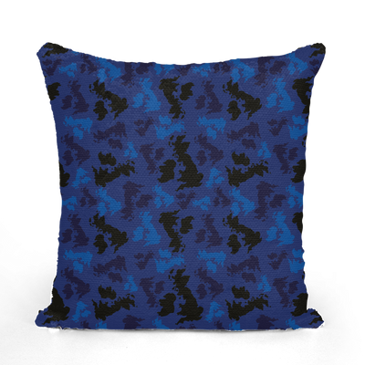 UK Midnight Sequin Cushion Cover - Custom Camo Clothing - [new_brand] - [camo] - [camoflage] - [apparel] - [location] - [new_brand] - [custom] - [clothing]