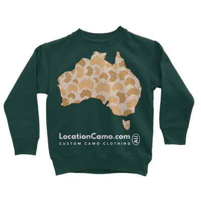 Australia Desert Classic Kids Sweatshirt - Custom Camo Clothing - [new_brand] - [camo] - [camoflage] - [apparel] - [location] - [new_brand] - [custom] - [clothing]