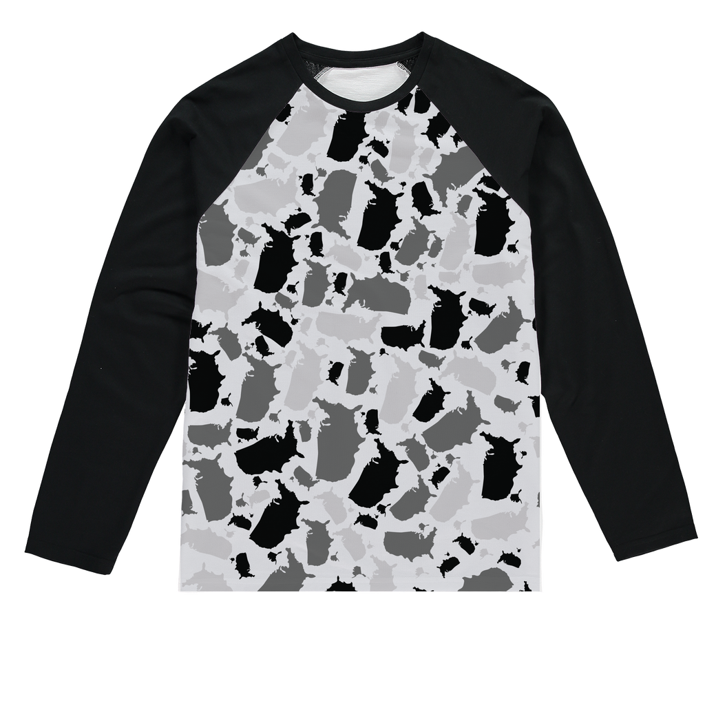 USA Arctic Sublimation Baseball Long Sleeve T-Shirt - LocationCamo.com