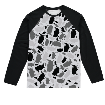 USA Arctic Sublimation Baseball Long Sleeve T-Shirt - LocationCamo.com