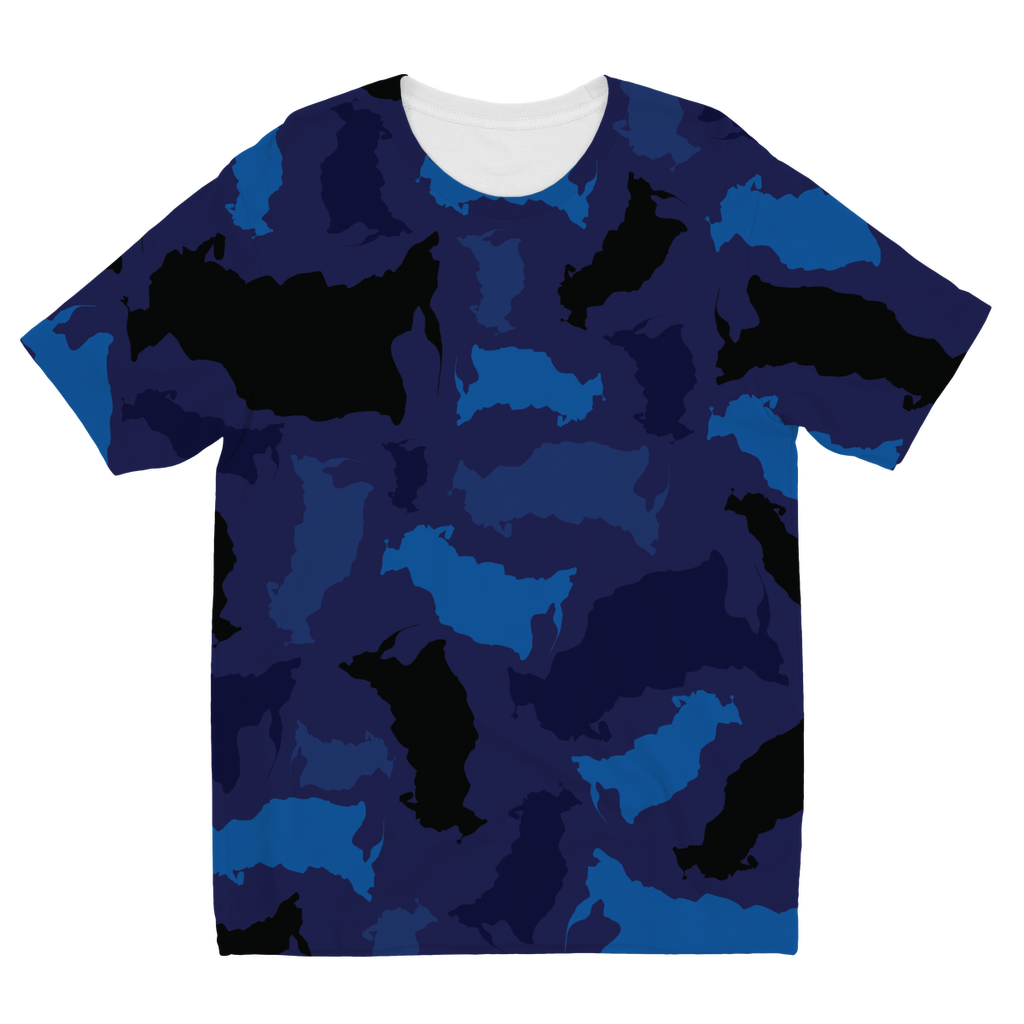 Russia Midnight Sublimation Kids T-Shirt - LocationCamo.com