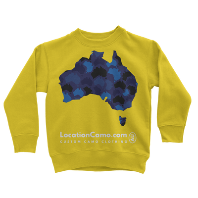 Australia Midnight Classic Kids Sweatshirt - Custom Camo Clothing - [new_brand] - [camo] - [camoflage] - [apparel] - [location] - [new_brand] - [custom] - [clothing]