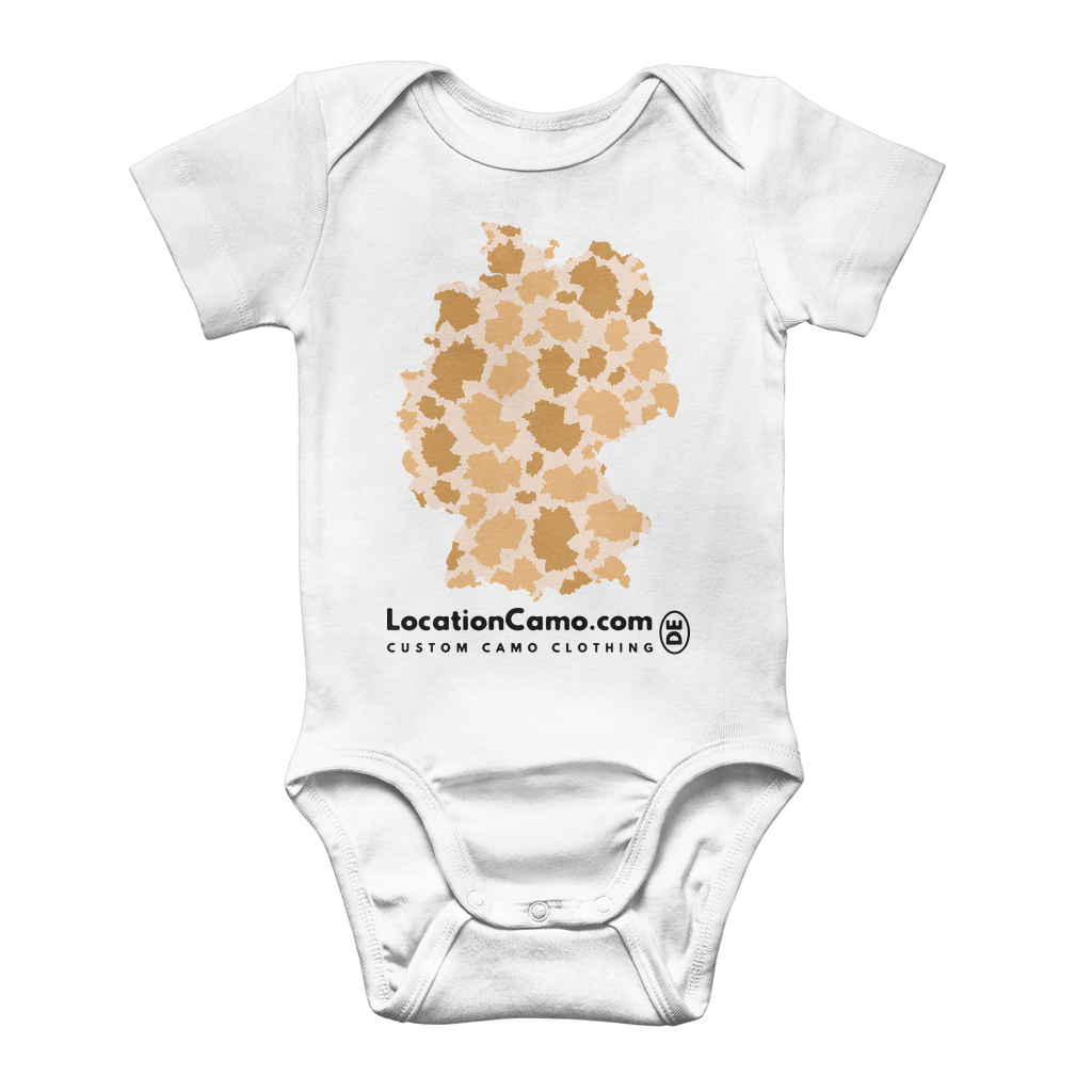 Germany Desert Classic Baby Onesie Bodysuit - LocationCamo.com