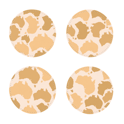 Australia Desert Sublimation Coasters Pack of Four - Custom Camo Clothing - [new_brand] - [camo] - [camoflage] - [apparel] - [location] - [new_brand] - [custom] - [clothing]