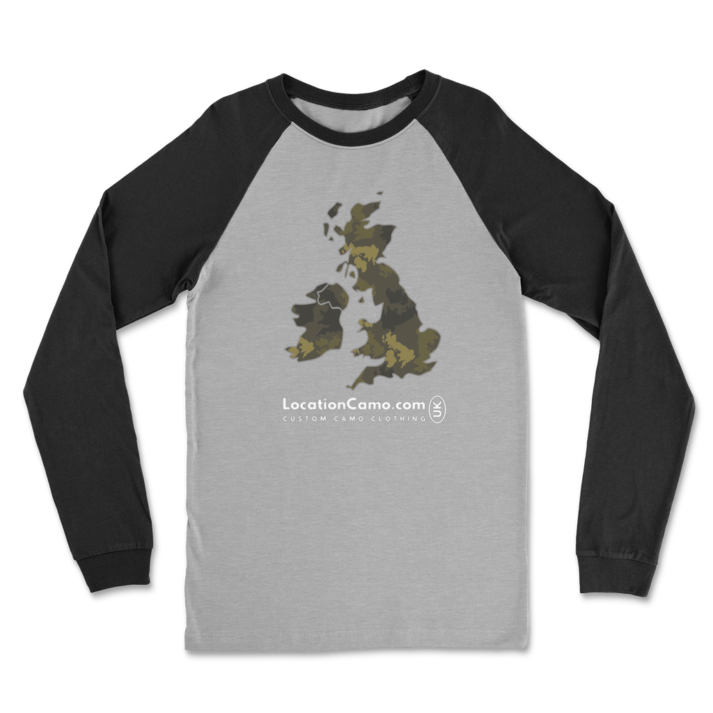 UK Forest Classic Raglan Long Sleeve Shirt - Custom Camo Clothing - [new_brand] - [camo] - [camoflage] - [apparel] - [location] - [new_brand] - [custom] - [clothing]