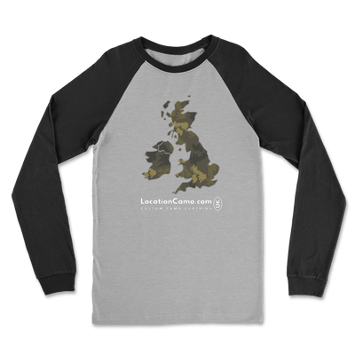 UK Forest Classic Raglan Long Sleeve Shirt - Custom Camo Clothing - [new_brand] - [camo] - [camoflage] - [apparel] - [location] - [new_brand] - [custom] - [clothing]