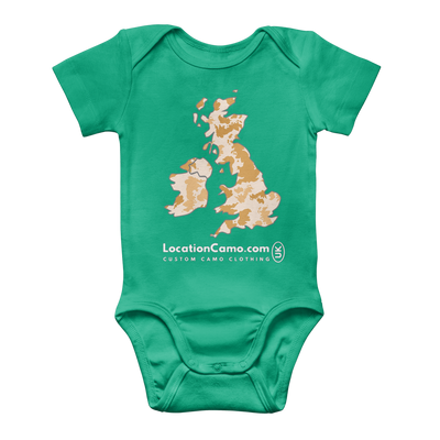 UK Desert Classic Baby Onesie Bodysuit - Custom Camo Clothing - [new_brand] - [camo] - [camoflage] - [apparel] - [location] - [new_brand] - [custom] - [clothing]