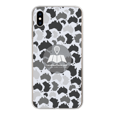 Australia Arctic Back Printed Transparent Soft Phone Case - Custom Camo Clothing - [new_brand] - [camo] - [camoflage] - [apparel] - [location] - [new_brand] - [custom] - [clothing]