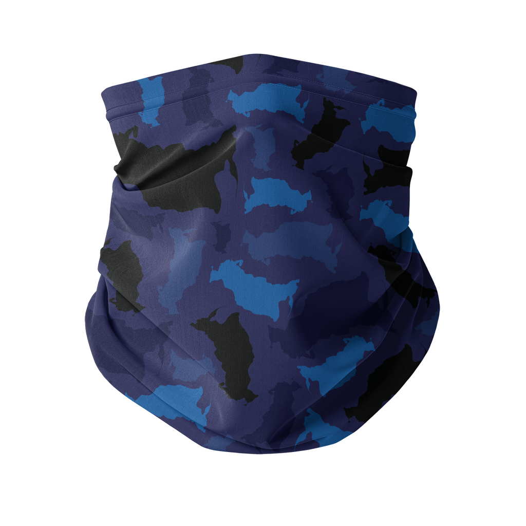 Russia Midnight Sublimation Neck Gaiter - LocationCamo.com