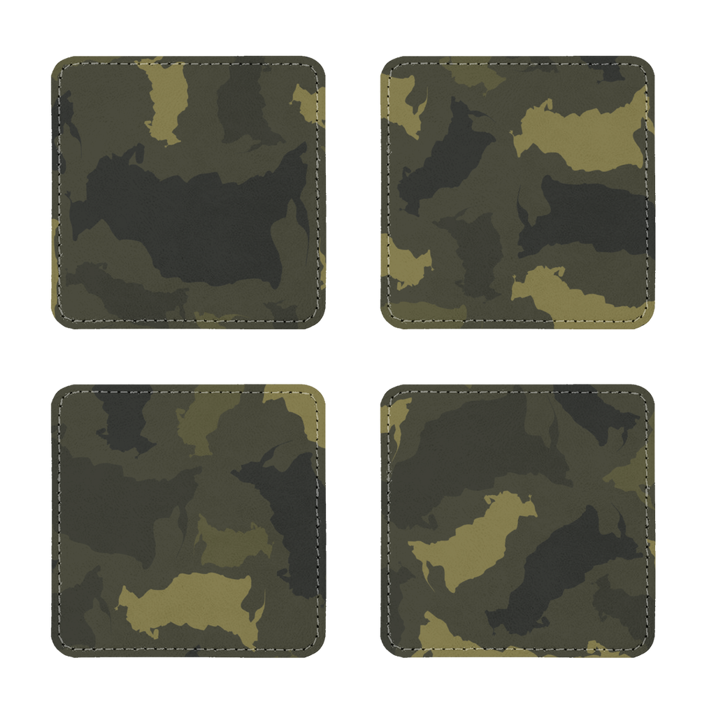 Russia Forest Sublimation Coasters Pack of Four - LocationCamo.com