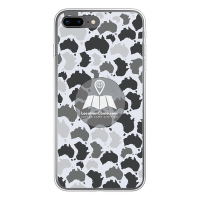 Australia Arctic Back Printed Transparent Soft Phone Case - Custom Camo Clothing - [new_brand] - [camo] - [camoflage] - [apparel] - [location] - [new_brand] - [custom] - [clothing]