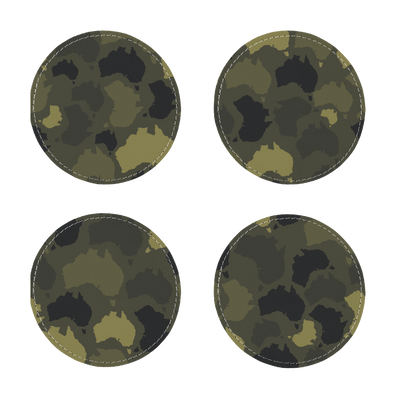 Australia Forest Sublimation Coasters Pack of Four - Custom Camo Clothing - [new_brand] - [camo] - [camoflage] - [apparel] - [location] - [new_brand] - [custom] - [clothing]