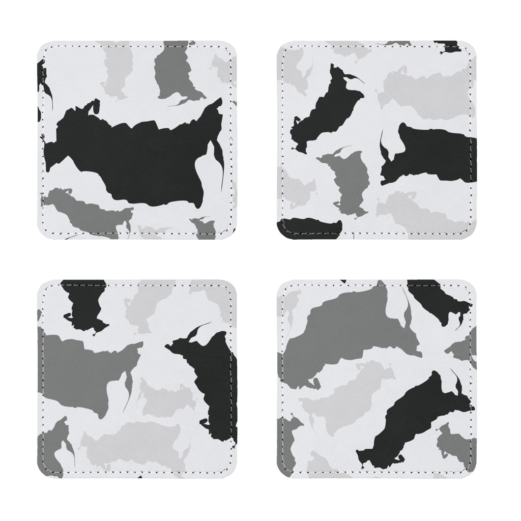 Russia Arctic Sublimation Coasters Pack of Four - LocationCamo.com