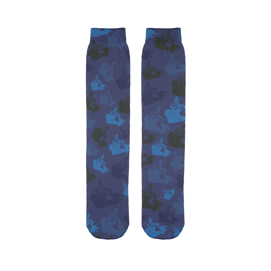 Canada Midnight Sublimation Tube Sock - Custom Camo Clothing - [new_brand] - [camo] - [camoflage] - [apparel] - [location] - [new_brand] - [custom] - [clothing]