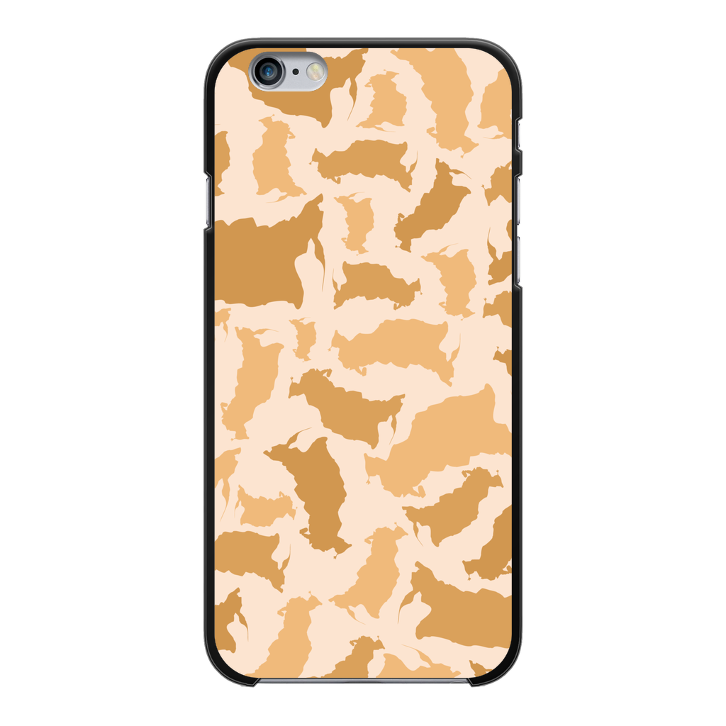 Russia Desert Back Printed Black Hard Phone Case - LocationCamo.com