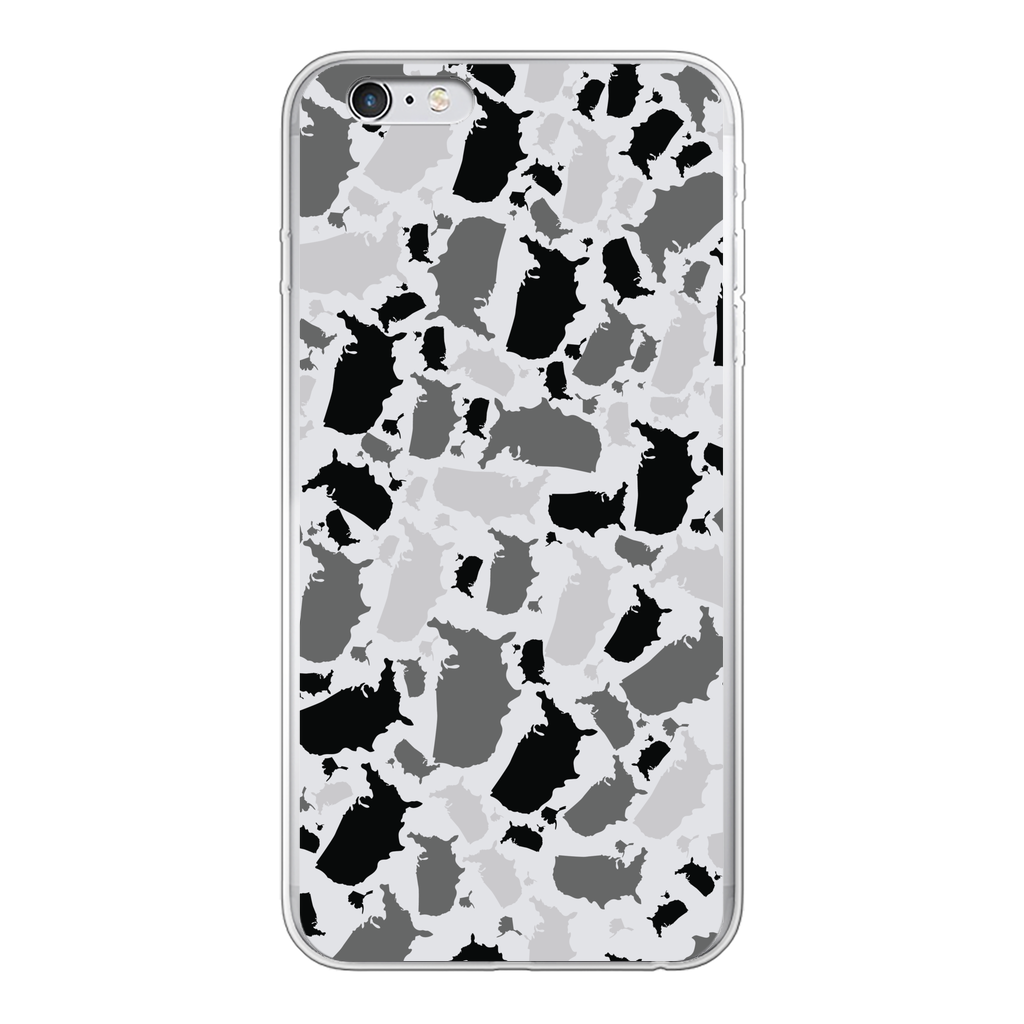 USA Arctic Back Printed Transparent Soft Phone Case - LocationCamo.com