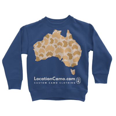 Australia Desert Classic Kids Sweatshirt - Custom Camo Clothing - [new_brand] - [camo] - [camoflage] - [apparel] - [location] - [new_brand] - [custom] - [clothing]