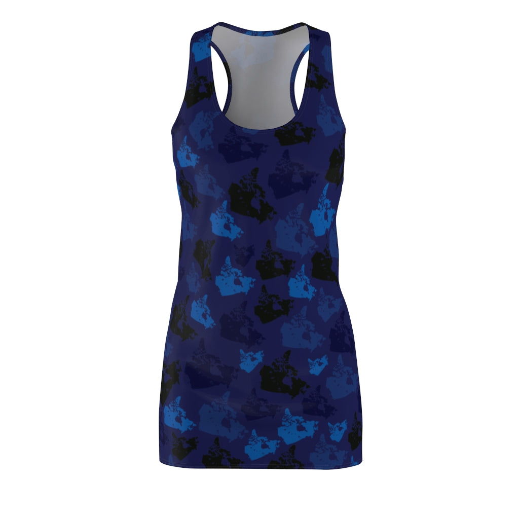 Canada Midnight Women's Cut & Sew Racerback Dress - Custom Camo Clothing - [new_brand] - [camo] - [camoflage] - [apparel] - [location] - [new_brand] - [custom] - [clothing]