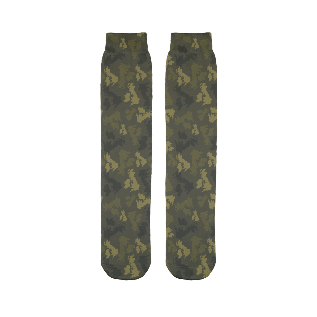 UK Forest Sublimation Tube Sock - Custom Camo Clothing - [new_brand] - [camo] - [camoflage] - [apparel] - [location] - [new_brand] - [custom] - [clothing]