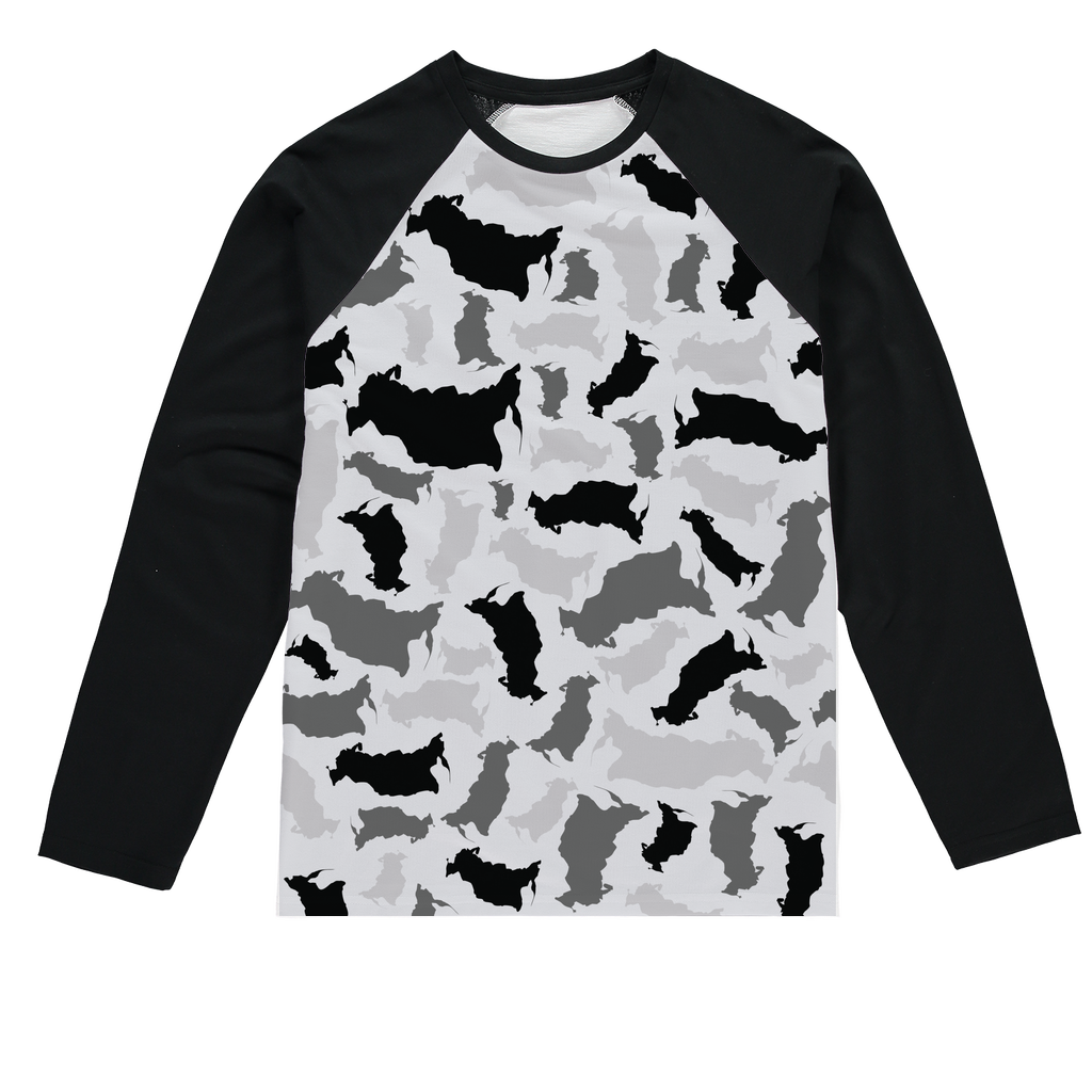 Russia Arctic Sublimation Baseball Long Sleeve T-Shirt - LocationCamo.com