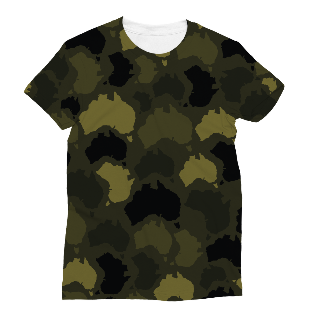 Australia Forest Classic Sublimation Women's T-Shirt - Custom Camo Clothing - [new_brand] - [camo] - [camoflage] - [apparel] - [location] - [new_brand] - [custom] - [clothing]