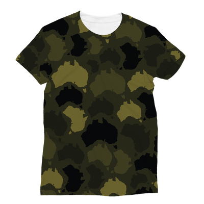 Australia Forest Classic Sublimation Women's T-Shirt - Custom Camo Clothing - [new_brand] - [camo] - [camoflage] - [apparel] - [location] - [new_brand] - [custom] - [clothing]