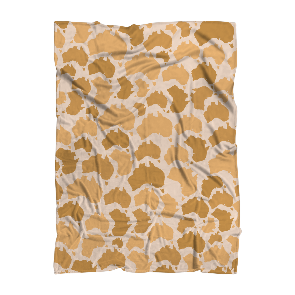 Australia Desert Sublimation Throw Blanket - Custom Camo Clothing - [new_brand] - [camo] - [camoflage] - [apparel] - [location] - [new_brand] - [custom] - [clothing]