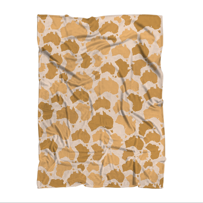 Australia Desert Sublimation Throw Blanket - Custom Camo Clothing - [new_brand] - [camo] - [camoflage] - [apparel] - [location] - [new_brand] - [custom] - [clothing]