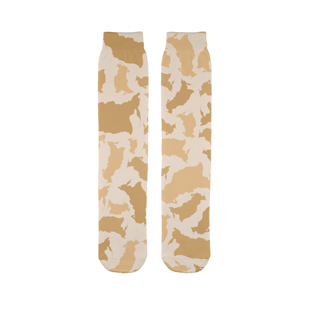 Russia Desert Sublimation Tube Sock - LocationCamo.com