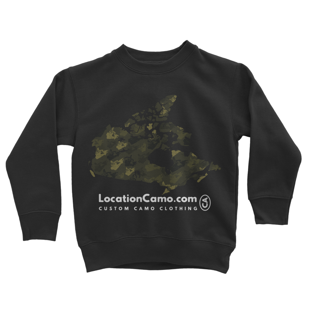 Canada Forest Classic Kids Sweatshirt - Custom Camo Clothing - [new_brand] - [camo] - [camoflage] - [apparel] - [location] - [new_brand] - [custom] - [clothing]