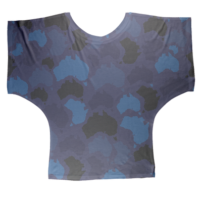 Australia Midnight Sublimation Batwing Top - Custom Camo Clothing - [new_brand] - [camo] - [camoflage] - [apparel] - [location] - [new_brand] - [custom] - [clothing]