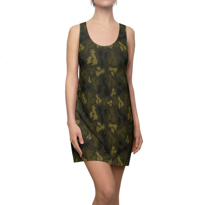 UK Forest Women's Cut & Sew Racerback Dress - Custom Camo Clothing - [new_brand] - [camo] - [camoflage] - [apparel] - [location] - [new_brand] - [custom] - [clothing]