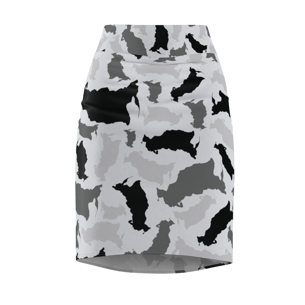 Russia Arctic Women's Pencil Skirt - LocationCamo.com