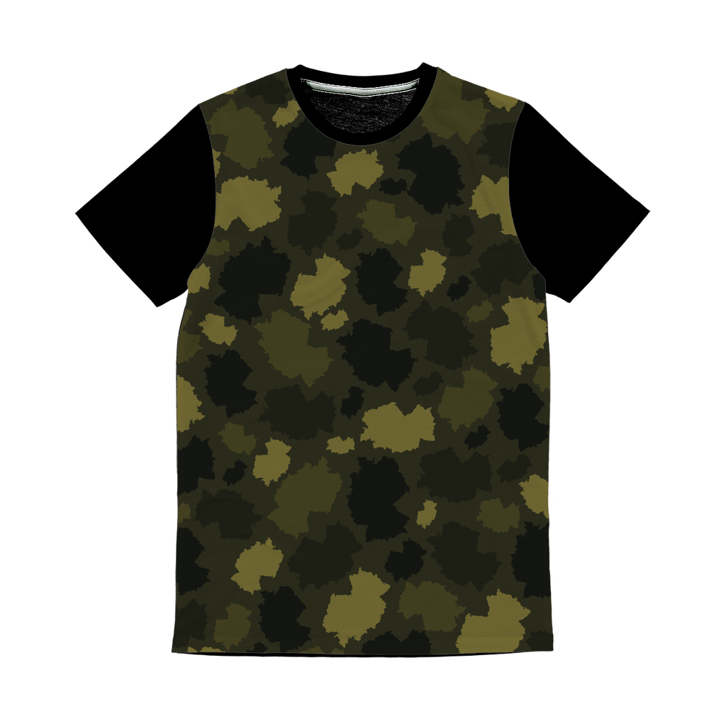 Germany Forest Classic Sublimation Panel T-Shirt - LocationCamo.com