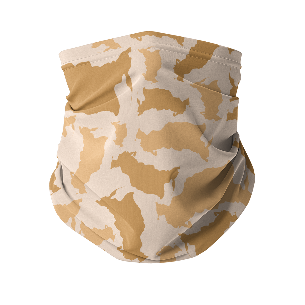 Russia Desert Sublimation Neck Gaiter - LocationCamo.com