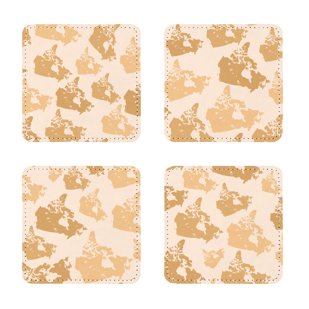 Canada Desert Sublimation Coasters Pack of Four - Custom Camo Clothing - [new_brand] - [camo] - [camoflage] - [apparel] - [location] - [new_brand] - [custom] - [clothing]