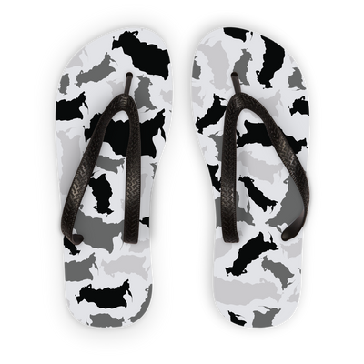 Russia Arctic Adult Flip Flops - LocationCamo.com