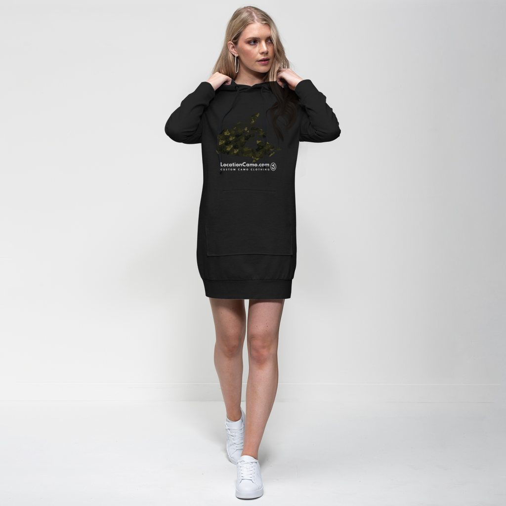 Canada Forest Premium Adult Hoodie Dress - Custom Camo Clothing - [new_brand] - [camo] - [camoflage] - [apparel] - [location] - [new_brand] - [custom] - [clothing]