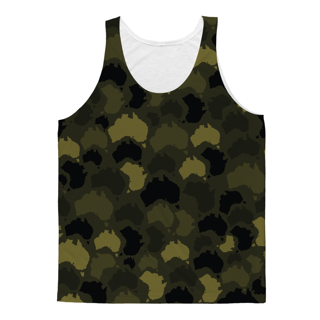 Australia Forest Classic Sublimation Adult Tank Top - Custom Camo Clothing - [new_brand] - [camo] - [camoflage] - [apparel] - [location] - [new_brand] - [custom] - [clothing]