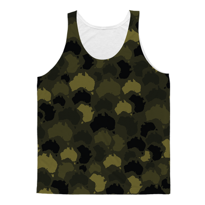 Australia Forest Classic Sublimation Adult Tank Top - Custom Camo Clothing - [new_brand] - [camo] - [camoflage] - [apparel] - [location] - [new_brand] - [custom] - [clothing]