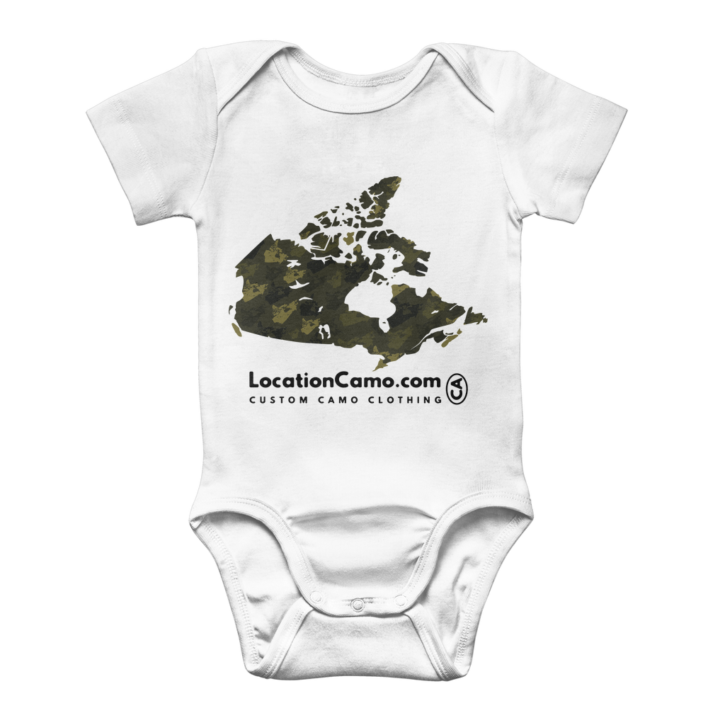 Canada Forest Classic Baby Onesie Bodysuit - Custom Camo Clothing - [new_brand] - [camo] - [camoflage] - [apparel] - [location] - [new_brand] - [custom] - [clothing]