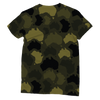 Australia Forest Classic Sublimation Women's T-Shirt - Custom Camo Clothing - [new_brand] - [camo] - [camoflage] - [apparel] - [location] - [new_brand] - [custom] - [clothing]