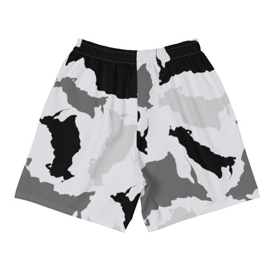 Russia Arctic Men's Athletic Long Shorts - LocationCamo.com