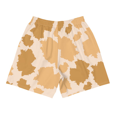 Germany Desert Men's Athletic Long Shorts - LocationCamo.com