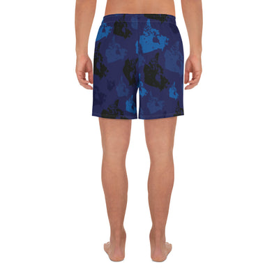 Canada Midnight Men's Athletic Long Shorts - Custom Camo Clothing - [new_brand] - [camo] - [camoflage] - [apparel] - [location] - [new_brand] - [custom] - [clothing]