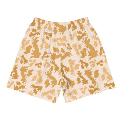 UK Desert Men's Athletic Long Shorts - Custom Camo Clothing - [new_brand] - [camo] - [camoflage] - [apparel] - [location] - [new_brand] - [custom] - [clothing]